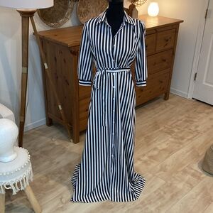 New striped long dress
